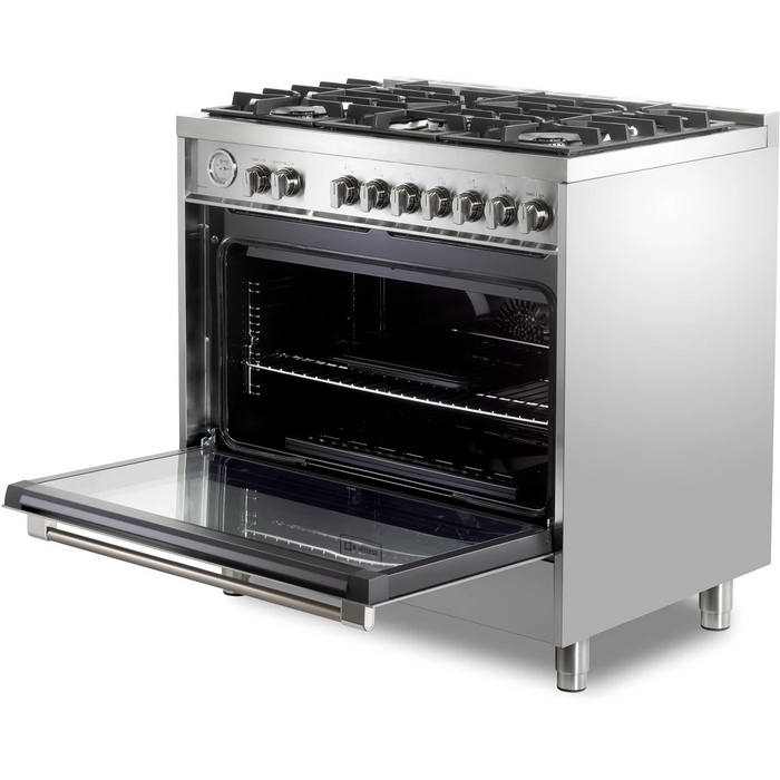 Verona 36" Freestanding Dual Fuel Range VPRFSGG365SS