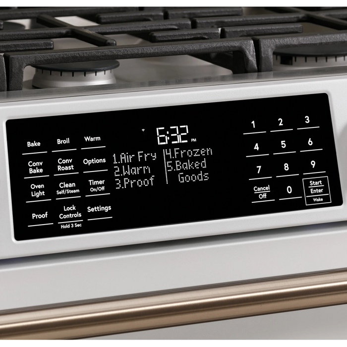 Cafe 30" Slide-In Gas Smart Range, CGS700P4MW2