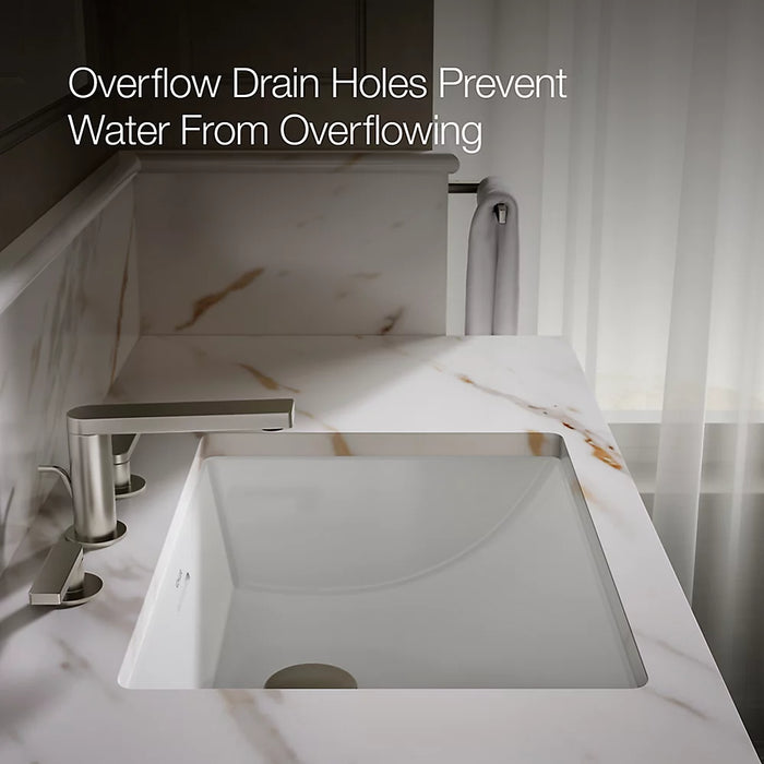 KOHLER Brazn 21-1/4" rectangular undermount bathroom sink K-21058