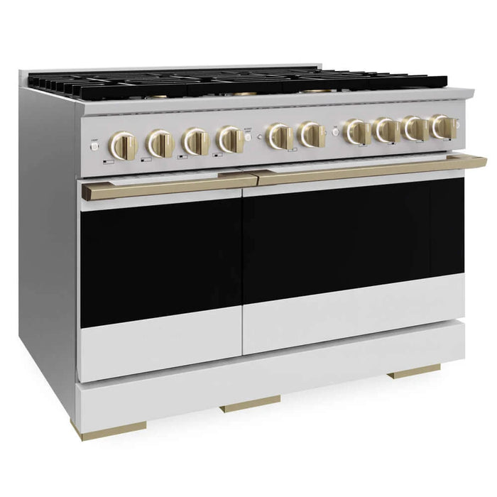 ZLINE Marino Double Oven Gas Range MGRZ-WM-48-CB