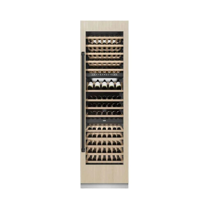 ZLINE 24" Triple Zone 100 Bottle Panel Ready Column Wine Cooler Matte Black RBCWVZ-24-MB