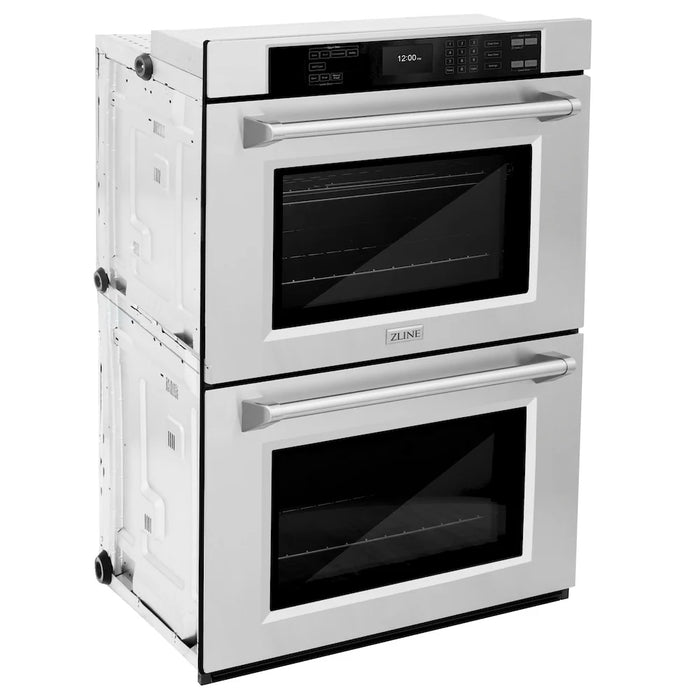 ZLINE 30"Professional True Convection Double Wall Oven, Air Fry, Self Clean, Stainless Steel WAD-30