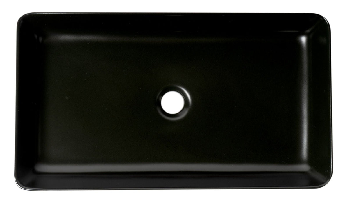 ALFI brand 24" Modern Rectangular Above Mount Ceramic Sink ABC902
