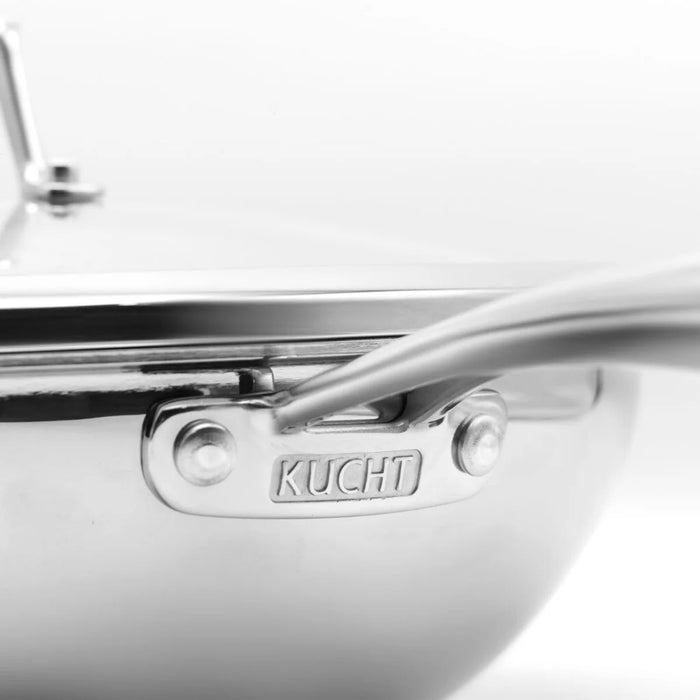 Kucht 3-Ply Stainless Steel WOK with Lid KW309