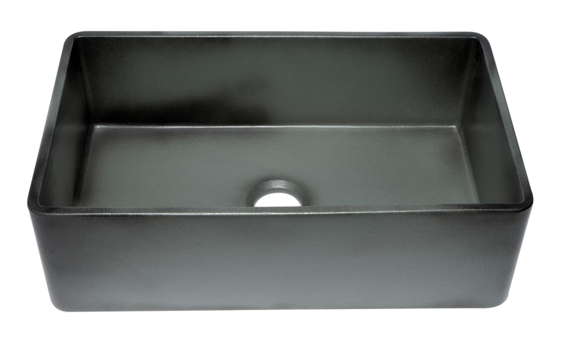 ALFI brand 33" Fireclay Farmouse Kitchen Sink In Concrete Color ABCO3320SB