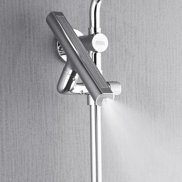 Forno Acqua AcquaFALL Shower, Overhead Rainfall Shower, Handheld Shower Head SCW1CP-S2