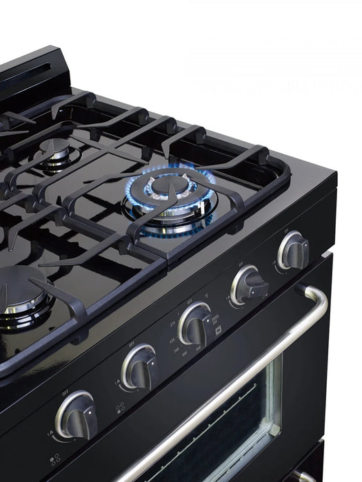 UNIQUE 30" Classic Retro Offgrid Range, Large Power burner, UGP-30G OF1 B