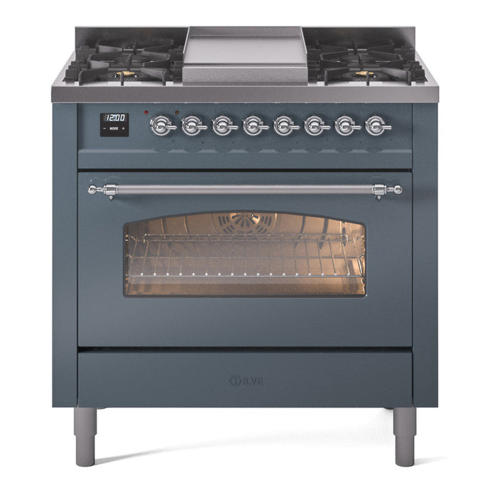 ILVE Nostalgie II 36" Dual Fuel Natural Gas Range, UP36FNMP