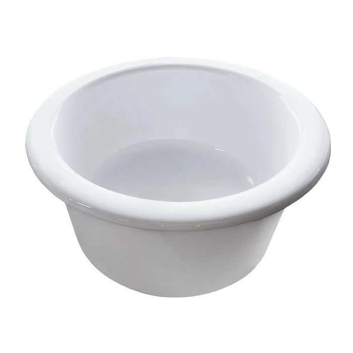Whitehaus Elementhaus 18" Undermount Circular Single Bowl Fireclay Sink WHE1818R