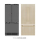 ZLINE 36" Panel Ready Built-In Bottom Freezer Refrigerator,Water Dispenser, Ice Maker,Graphite Gray, Gold GRBIVZ-36-G