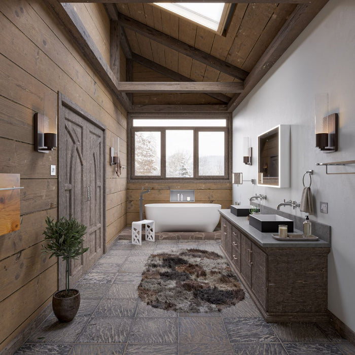 ALFI brand 67" White Matte Solid Surface Resin Bathtub AB9980