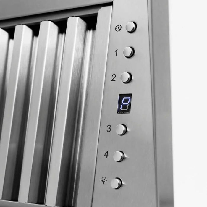 ZLINE Wooden Wall Mount Range Hood in Rustic Bright White Finish 355WW-30