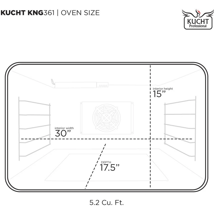 KUCHT 36" Freestanding Gas Range, KNG361-W-Rose