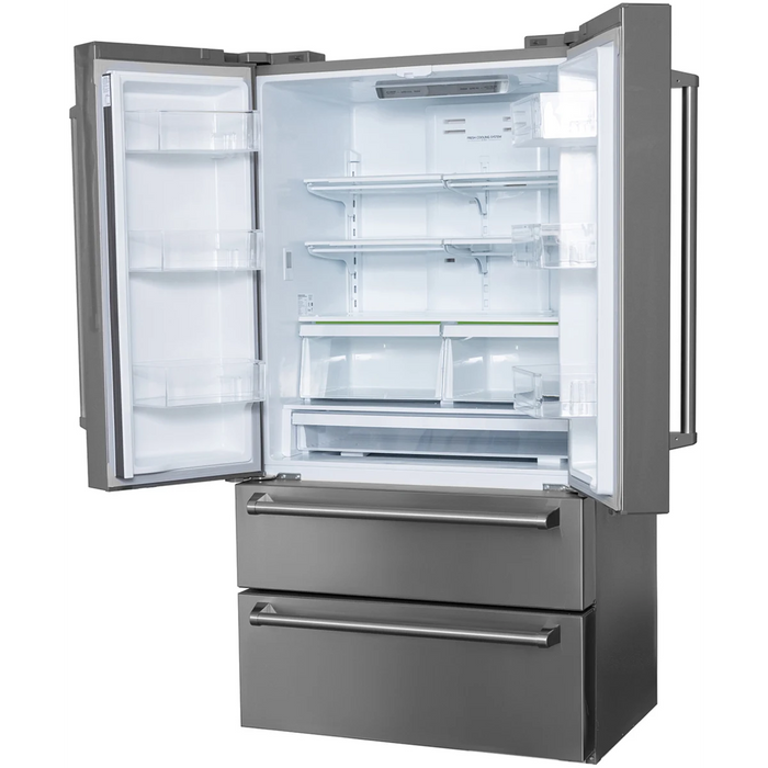 Kucht 36" Counter Depth Freestanding French Door Refrigerator KR700i