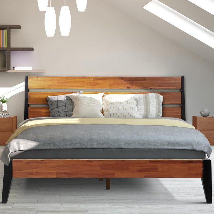 Acacia Emery Deluxe Wood Platform Bed Frame
