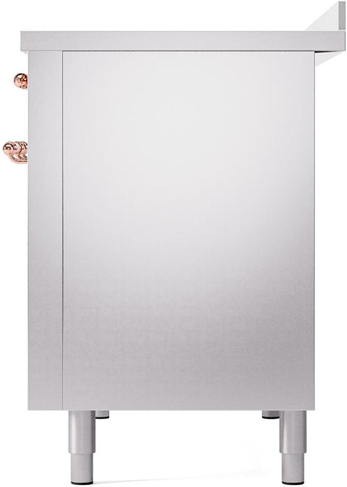 ILVE Nostalgie II 48" Electric Range, Stainless Steel, Copper Trim UPI486NMPSSP ILVE