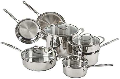 77 - 11G Stainless Steel 11 - Piece Set Chef's - Classic - Stainless - Cookware - Collection - Farmhouse Kitchen and Bath