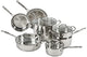 77-11G Stainless Steel 11-Piece Set Chef's-Classic-Stainless-Cookware-Collection