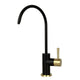 One-Handle Matte Black & Gold Drinking Water Filter Faucet Water Purifier Faucet — AK97703BLZG