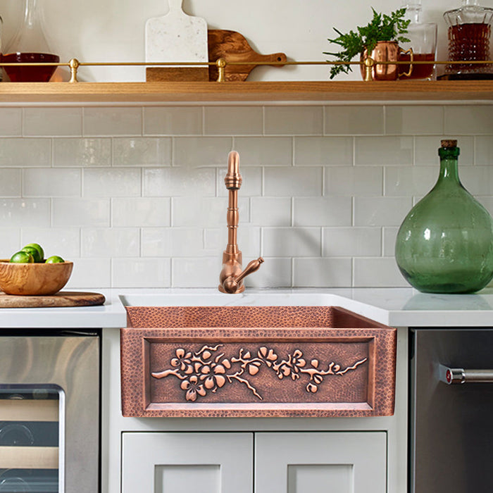 Akicon Single Bowl Drop-In Copper Sink -AKS502-C