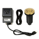 Single Outlet Antique Brushed Gold Garbage Disposal Kitchen Air Switch Kit — AK79001A-BTG