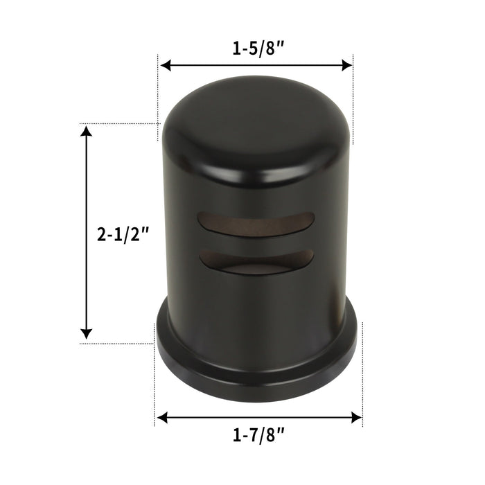 Matte Black Kitchen Dishwasher Air Gap Cap - AK79106MB