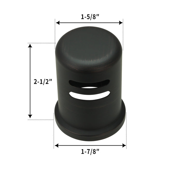 Oil Rubbed Bronze Kitchen Dishwasher Air Gap Cap - AK79106ORB