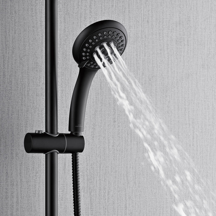 Forno Acqua AcquaFALL Shower, Overhead Rainfall Shower, Handheld Shower Head SCW2BK-C2