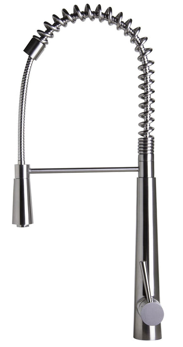 ALFI brand Solid Stainless Steel Pull Out Commercial Kitchen Faucet AB2039