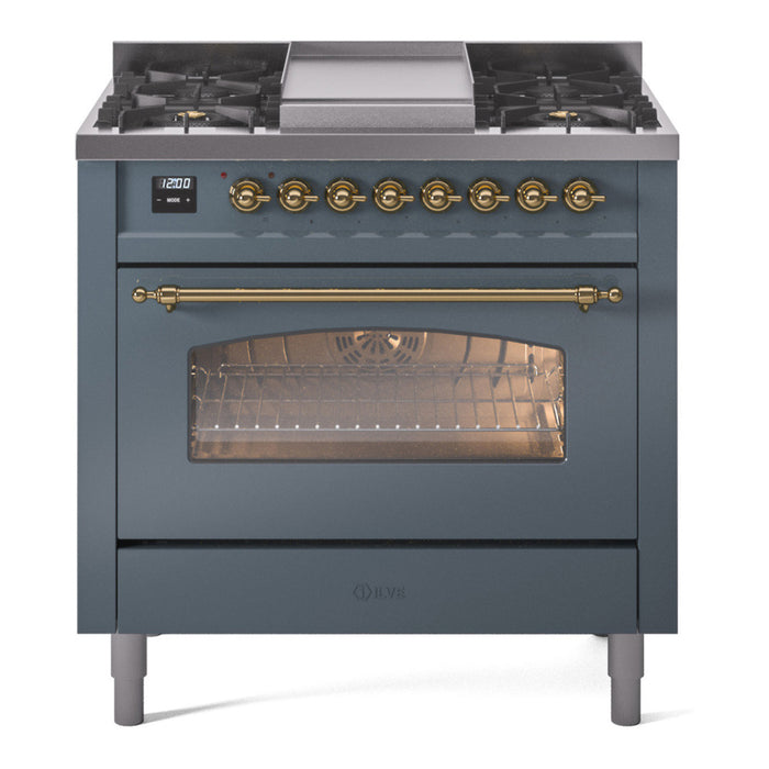ILVE Nostalgie II 36" Dual Fuel Natural Gas Range, UP36FNMP
