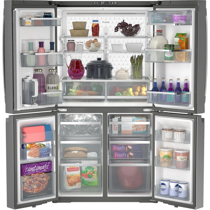 GE 36" 4-Door French Door Smart Refrigerator, PAE28BYTFS