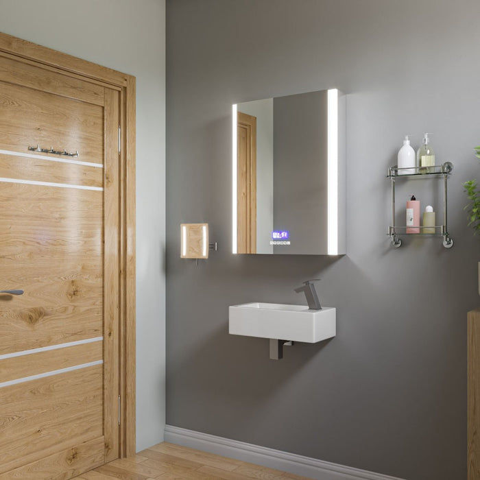 ALFI brand White 20" Small Rectangular Wall Mounted Ceramic Sink, Faucet Hole ABC116