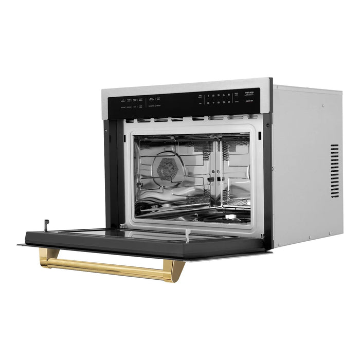 ZLINE 24” Convection Microwave, Stainless Steel, Gold MWOZ-24-SS-G