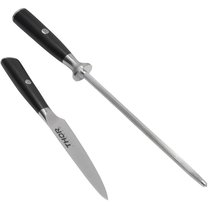 THOR 7-Piece Knife Set with Knife Block - Side View