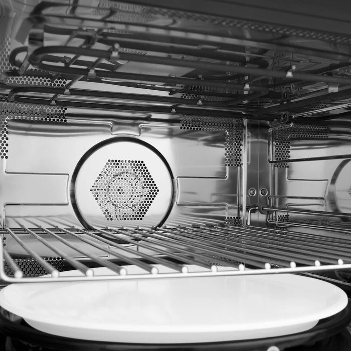 ZLINE Autograph Edition 24" Built-in Convection Microwave Oven, Black Stainless Steel, Helix Handle MWOZ-24-BS-KCB