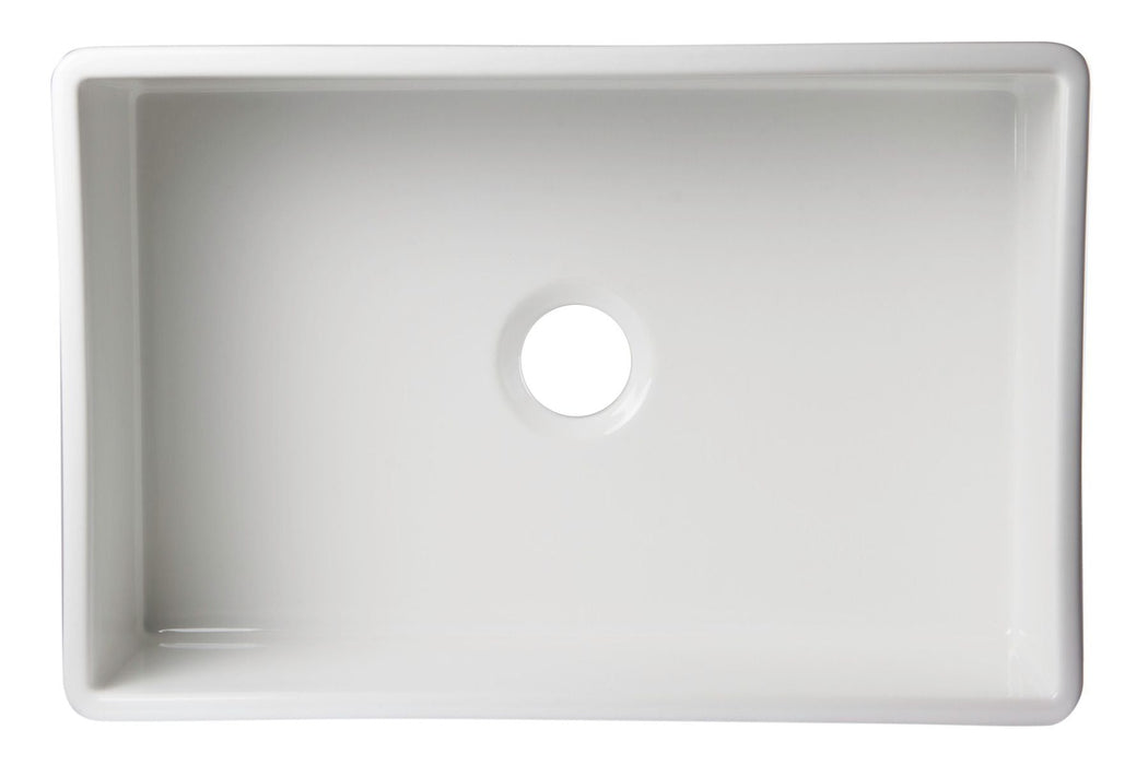 ALFI brand 30" Farm Sink, Lip Single Bowl Design for Kitchen AB511-W