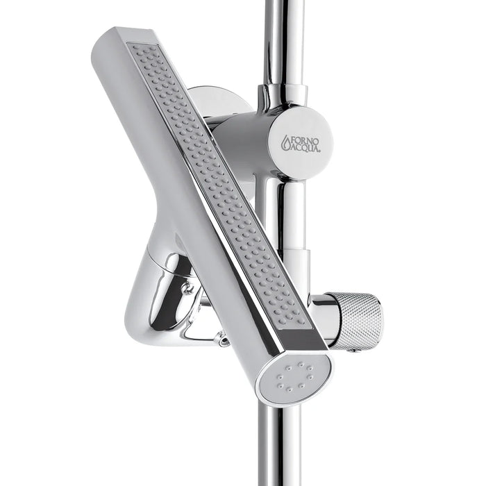 Forno Acqua AcquaFALL Shower, Overhead Rainfall Shower, Handheld Shower Head SCW2CP-C2