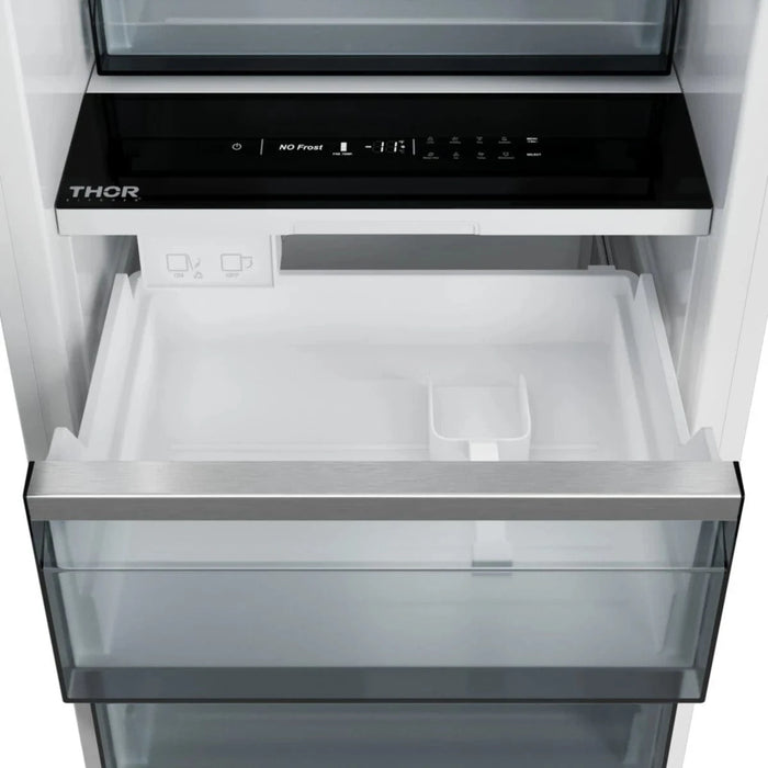 THOR Kitchen X-Series 24" Panel Ready Built-In Freezer XRF24CFZ-SS