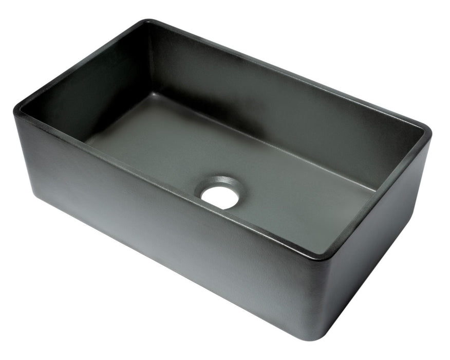 ALFI brand 33" Fireclay Farmouse Kitchen Sink In Concrete Color ABCO3320SB