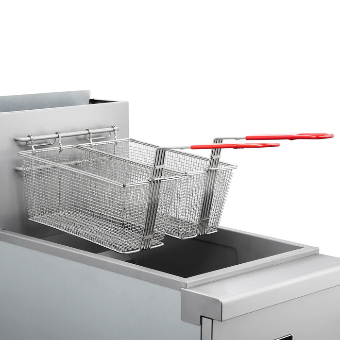 Forno Commerciale Propane Gas Deep Fryer FCMGF0016 - Close-Up View