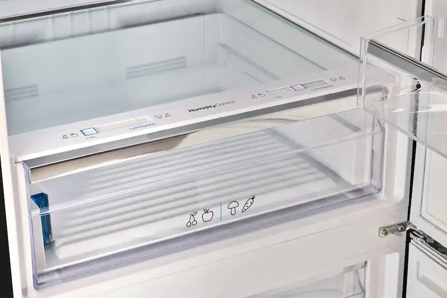 UNIQUE 28" Black Bottom Mount Refrigerator, UNQ-455L B AC