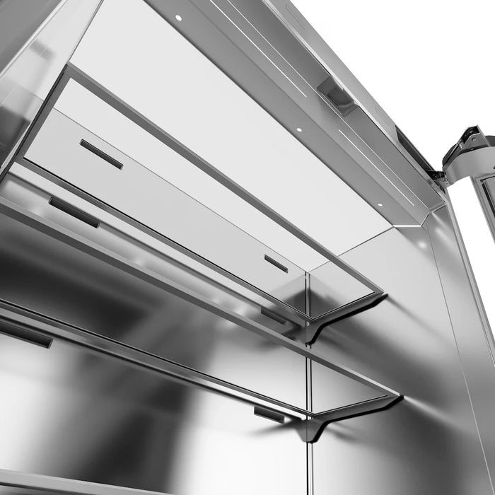 ZLINE 36" French Door Built-In Bottom Freezer Refrigerator, Water Dispenser, Ice Maker, Stainless Steel SRBIV-304-36