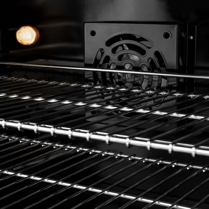 ZLINE 48" Dual Fuel Range, Gas Cooktop, Electric Convection Oven DuraSnow® Stainless Steel, White Matte Door CDRS-WM-48