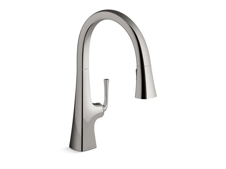 KOHLER Graze Pull-down kitchen sink faucet, three-function sprayhead K-22062