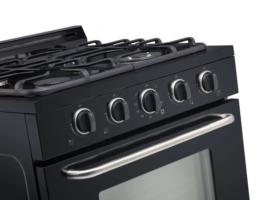 UNIQUE 30" Classic Retro Offgrid Range, Large Power burner, UGP-30G OF1 B