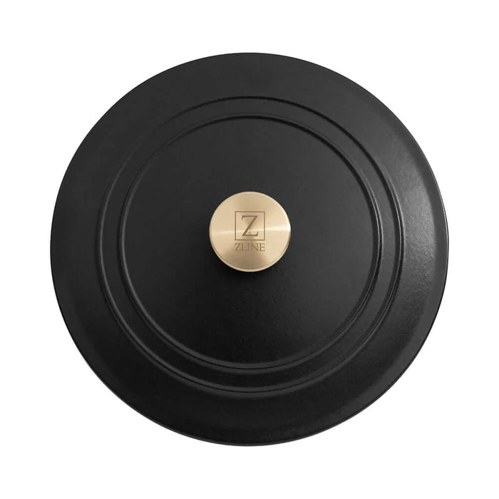ZLINE 5-Piece Enameled Cast Iron Cookware Set, Black Matte CWSETS-BLM-5