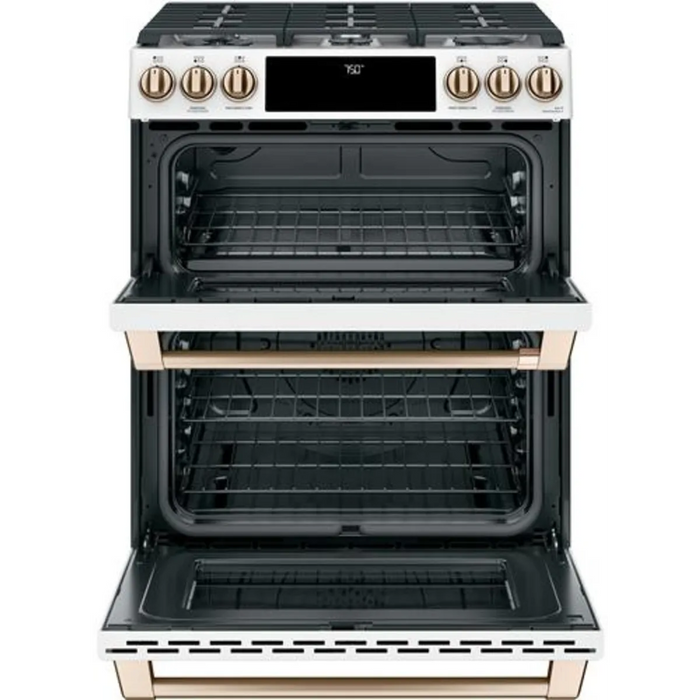 Cafe 30" Slide-In Smart Gas Range, CGS750P4MW2