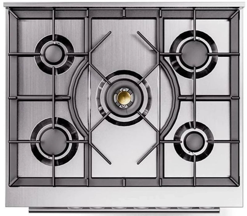 ILVE 30"Professional Plus Dual Fuel Range, Stainless Steel UP30WMPSS