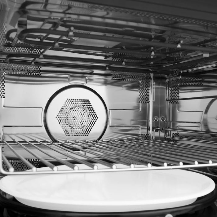 ZLINE Autograph Edition 30" Built-in Convection Microwave Oven, Black Stainless Steel, Helix Handle MWOZ-30-BS-KCB