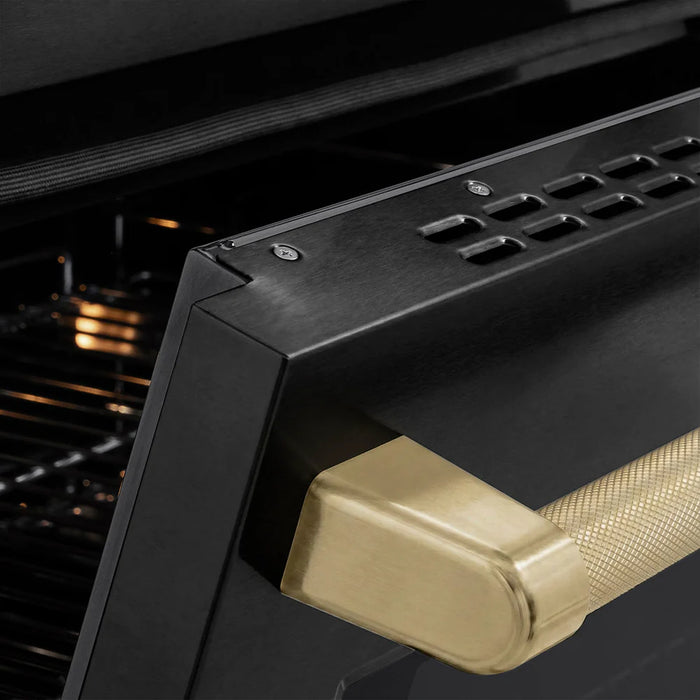 ZLINE 36" Paramount Induction Range, Cooktop, Electric Convection Oven, Accents, Helix Handle and knobs SINRBZ-36 (Copy)